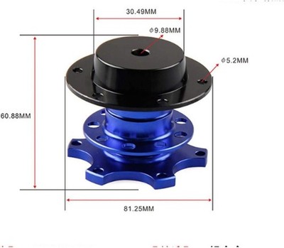 BestTeam Universal Steering Wheel Snap Off Quick Release Hub Adapter Boss Kit