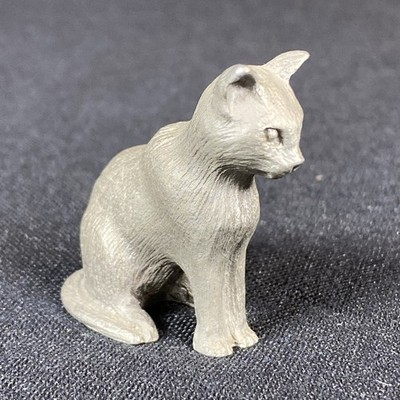 Vintage 1983 Spoontiques PP252 Pewter Cat Miniature Figurine Statue Animal Decor