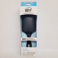 WET BRUSH Paddle Detangler Wet or Dry Hair Brush IntelliFlex Bristles Black