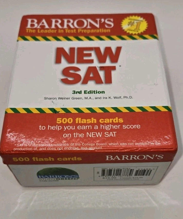 Barron’s SAT Flashcard Rings 2" Diameter Replacement Set Lot of 2 - Image 3 of 4