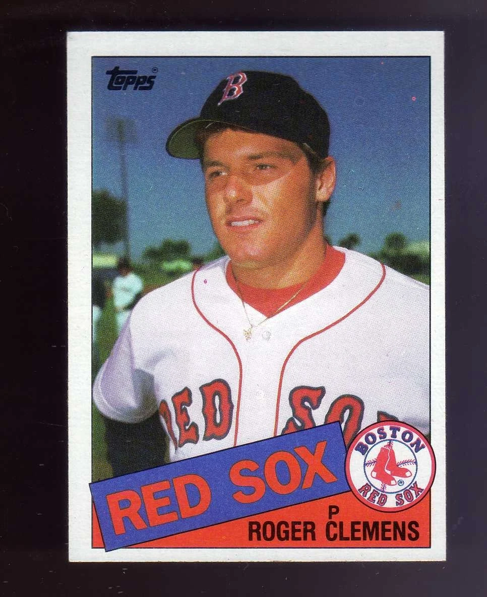 Roger Clemens Baseball Boston Red Sox Sports Rookie Trading Cards