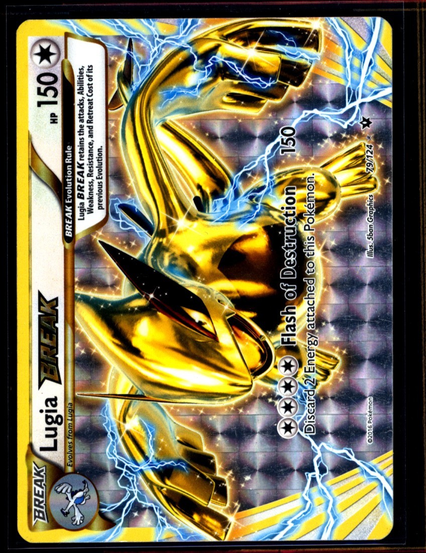 Pokémon TCG Lugia BREAK Fates Collide 79/124 MP TCG Pokemon 0102#232