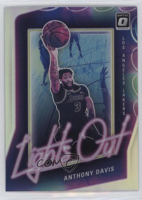2020-21 Panini Donruss Optic Lights Out Holo Prizm Anthony Davis #14 15ej
