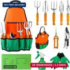 Garden Tool Set, 12 Piece Aluminum Hand Tool Kit, Garden Canvas Apron with