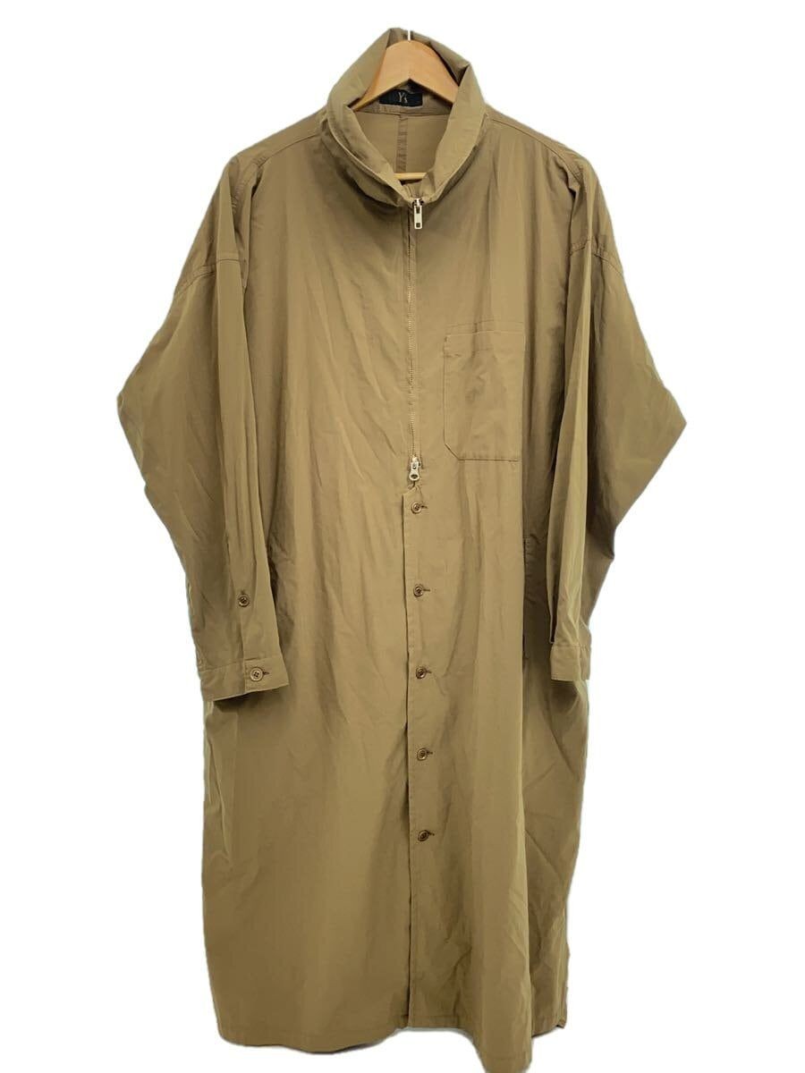 ALTRA YOHJI YAMOTO altro cappotto 1 poliestere kaki tinta unita YG D07 900 lungo mezza zip