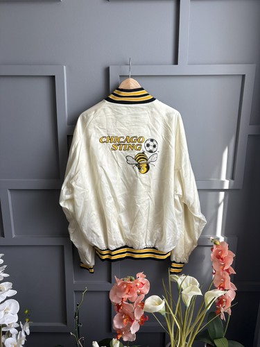 Vintage 1980s Chicago Sting NASL Soccer Jacket  Admiral Sports Size L Rare