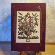 Vintage Wooden Puzzle Optimago Furber Flower Engravings Hand Cut No.1 of 12