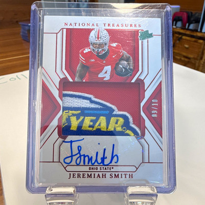 Panini 2025 National Treasures Jeremiah Smith Buckeyes Auto Bowl Patch /10 #86