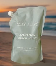 Sand + Fog Hand Soap Refill Viral California Beach House 34 oz made with Aloe 0.76 per fl oz