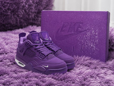 Men's All Size US Nigel Sylvester x Jordan 4 Brick by Brick 'Purple Rain' 7-12