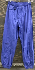 Marmot Women’s Medium Blue Waterproof Rain Pants Packable Outdoor Hiking Camping