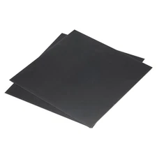 Black ABS Plastic Sheet 10 x 10 x 0.02 Inch for DIY Crafts Pack of 2 Pcs