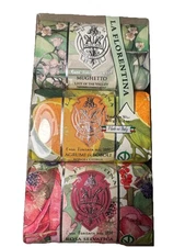 3 Pack Bar Soap LA FLORENTINA Made In Italy  Citrus Rose Lily Of Valley 7oz Each