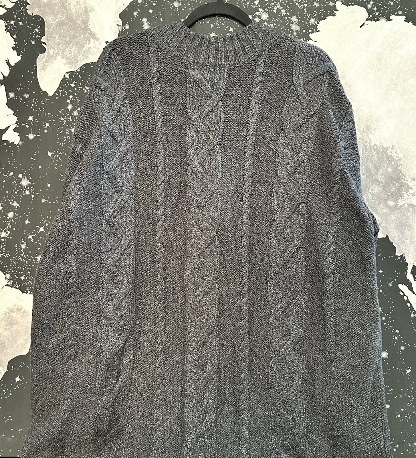 Old Navy Chunky Cable Knit Pattern Button Front O… - image 4