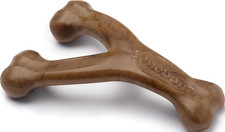 Wishbone Durable Dog Chew Toy for Aggressive Chewers, Made in USA, Large, Real B