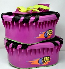 Vintage 1989 MOON SHOES Hart Entertainment Purple Neon Green Kids Trampoline