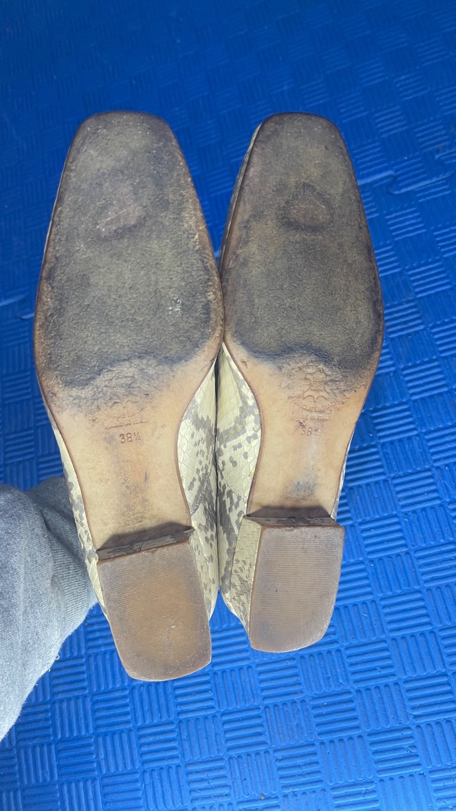 Azzella Firenze Genuine Python Leather Oxfords EU… - image 8