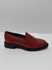Franco Sarto Women  s Eden Studded Red Penny Loafers, Size 6.5 M