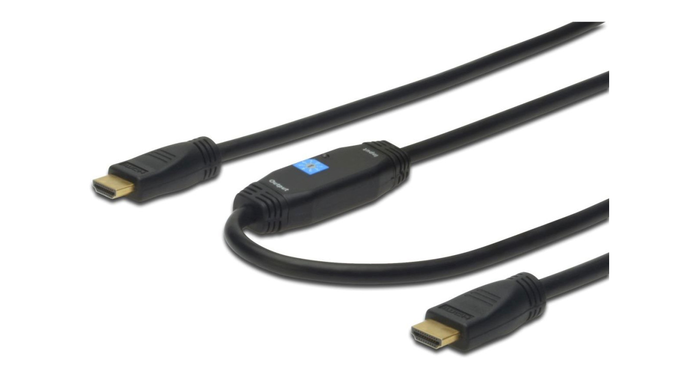 Кабель HDMI для подключения Highspeed 1.3 GOLD Typ A M/M AK-330105-200- Длина кабеля 20 м AK-3