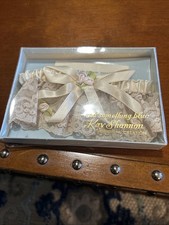 Kay Shannon Original Creation Koronkowa podwiązka ślubna. Pudełko VTG EUC