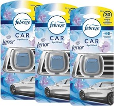 3x Febreze Car Clip 2ml April Fresh