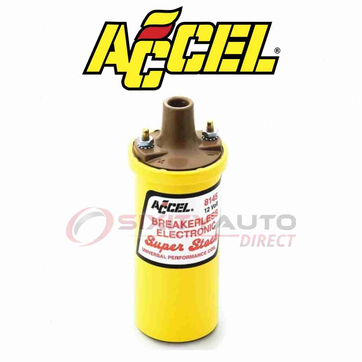 ACCEL Ignition Coil for 1962-1968 Chevrolet Chevy II 2.5L 4.1L 4.6L 5.3L L4 nj