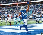 Jonathan Taylor Autographed Indianapolis Colts 8x10 Photo with COA/Matching Holo