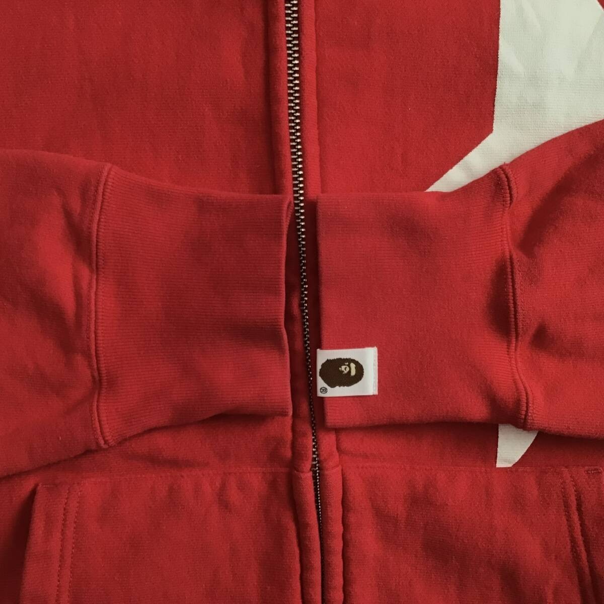 GIANT BAPE STA Zip Hoodie a bathing ape star NIGO Red Size M | eBay