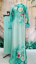 Vietnamese Long Dress-Traditional Ao Dai Viet -Silk - with Pants
