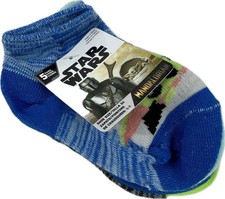 Disney Toddler 5 Pk Multicolor Ankle Polyester Star Wars Baby Yoda Sock Set 4-7