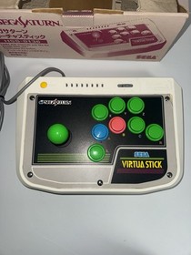 Sega Saturn Virtua Stick Controller HSS-0136 from Japan Import Used With Box
