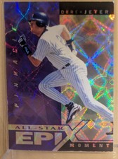 1998 Pinnacle EPIX ALL STAR MOMENT PURPLE #8 Derek Jeter  Refractor RARE ICONIC 