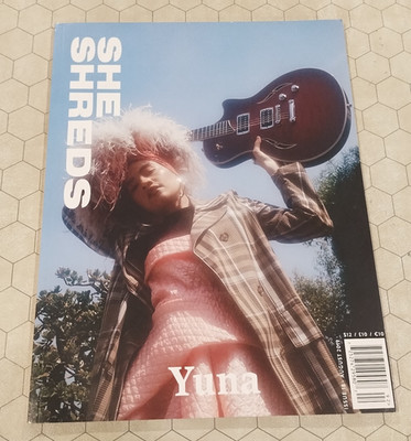 She Shreds Issue 18, August 2019, Yuna cover, NOS! guitar/bass, women