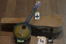 1930's Gretsch G9101 Camp Ukulele Blue Burst  Cool Vintage Case