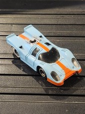 RARE 1971 TYCO PRO Gulf Porsche 917 8810 HO Slot Car