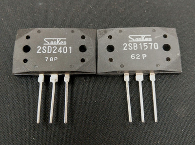 1Paar / 1pair  SANKEN  MT-200 2SB1570-/2SD2401 Transistoren