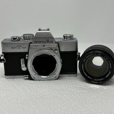 Vintage Minolta SRT101 Film Camera Body W/MC ROKKOR-X PG 50mm 1:1.4 Japan AS IS