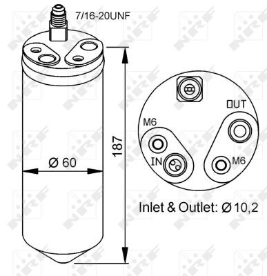 DRYER AIR CONDITIONING 33152 FOR FIAT PUNTO/Hatchback/Van 188A4.000 1.2L 4cyl - Picture 6 of 12