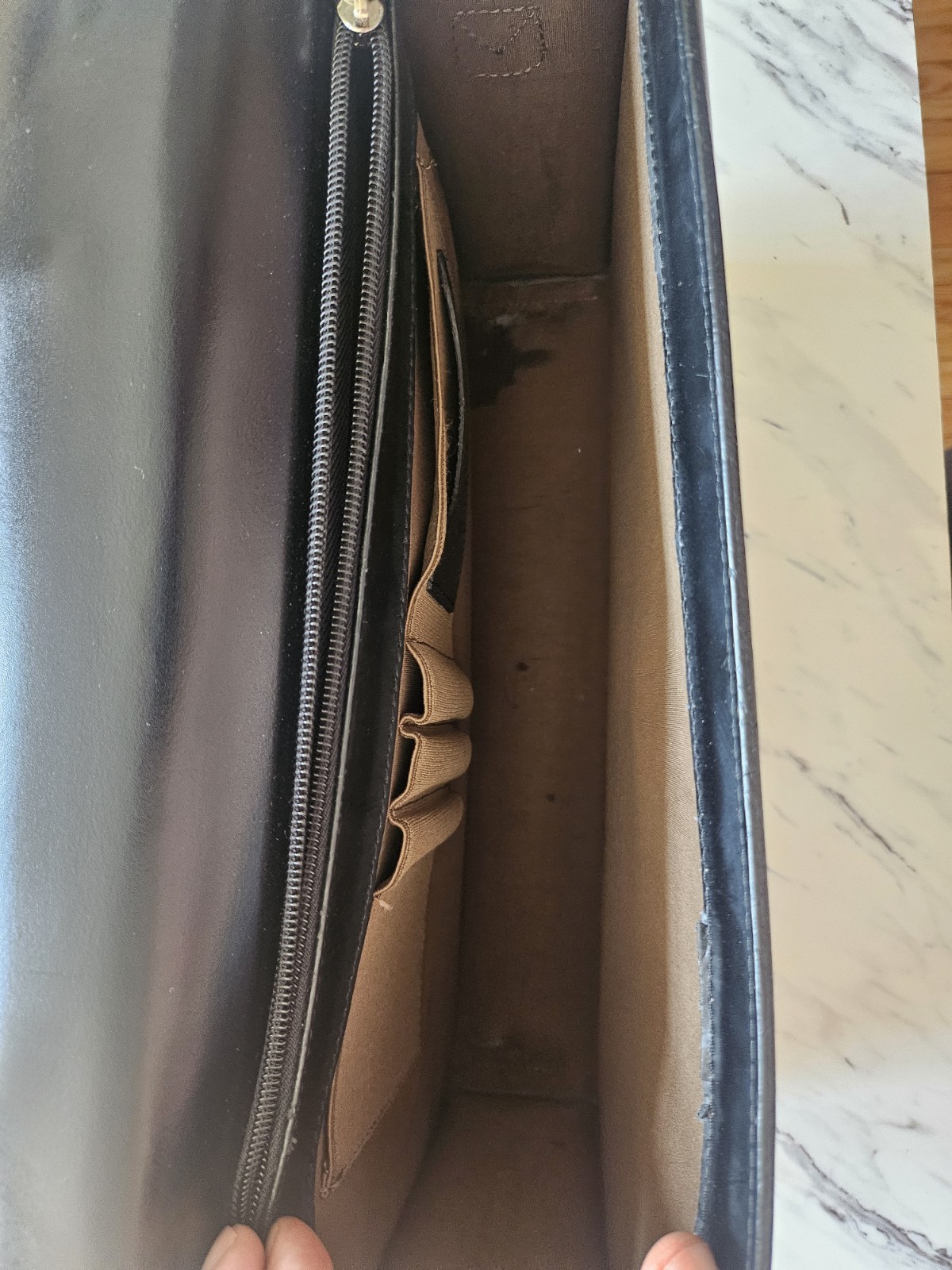 Jack Georges Elements Slim Briefcase Black W/ Str… - image 8