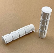 WHITE FIXIE TRACK BIKE GRIPS FIXED GEAR OLD SCHOOL BMX MTB CRUISER BICYCLE GRIPS