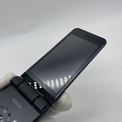 Sharp Aquos Keitai SH-N01 Nero, Telefono Flip Android Sbloccato, Scatola Aperta