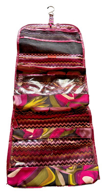 Missoni for Target Hanging Travel Cosmetic Bag Organizer   Zigzag & Floral Print