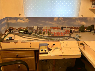 OO9 Gauge L Shaped Model Railway End to End Layout.