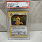 1999 Pokemon Fossil 1st Edition Dragonite #4/62 PSA 9