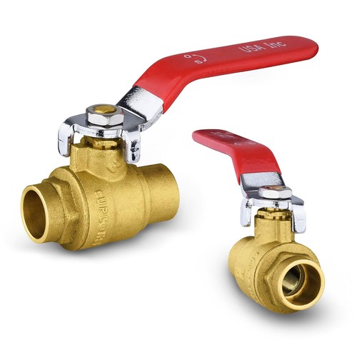 2 PCS 1/2 Inch Sweat Fit ShutOff Ball Valve Copper Plumbing Fitting