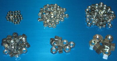 UNF Einfache Muttern 200er-Pack. Triumph Spitfire Mk3 Mk4 Mk5 MkV MkIV 1300 1500 GT6 Mk2