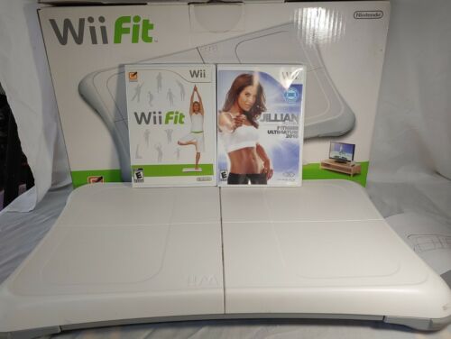 Nintendo Wii Fit Balance Board -Wii Fit Game, Jillian Micheals Fitness 2010 Game