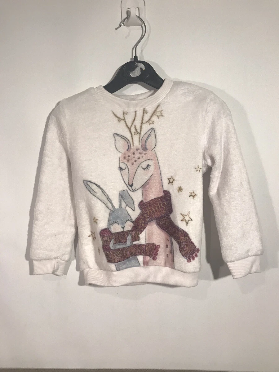 Girls top bunny jumper