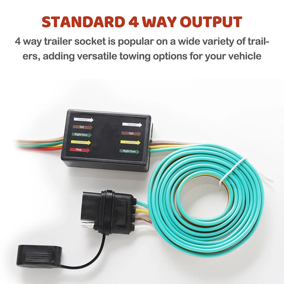 Conector de alimentação de chicote de fios para luz de reboque de trailer para Honda CRV 97-06 todos os estilos - Imagem 3 de 4