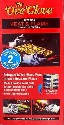 Ove Glove 2 Pack Oven Mitts | Superior Hand Protection | Anti-Slip Glove